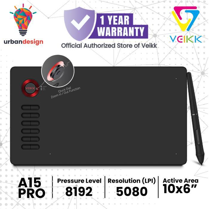 Veikk A15 PRO Digital Graphic Drawing Pen Tablet