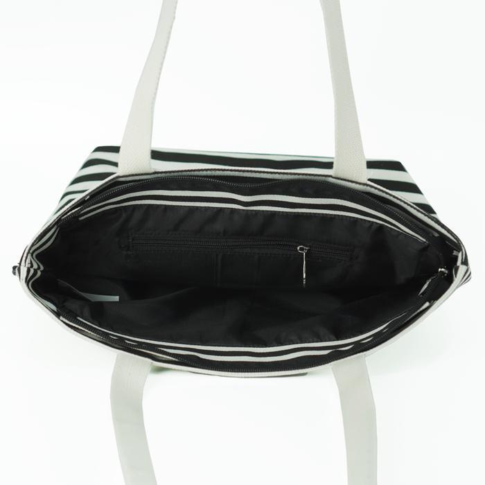 Spesial Pamole Tas Tote Bag Wanita Resleting Bahan Kanvas - Kina Series tote bag