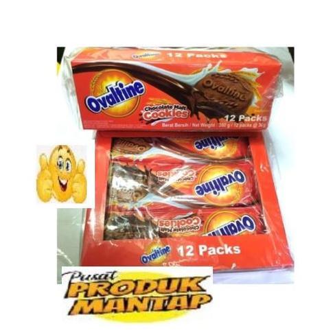 "New" Ovaltine Box / Biskuit Ovaltine Cookies coklat (Box isi 12)