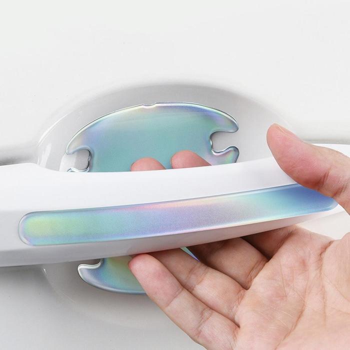 8pcs Pelindung Pintu Mobil Pelindung Gagang Pintu Mobil Lindungi Lapisan Cat Gagang Pintu Mobil