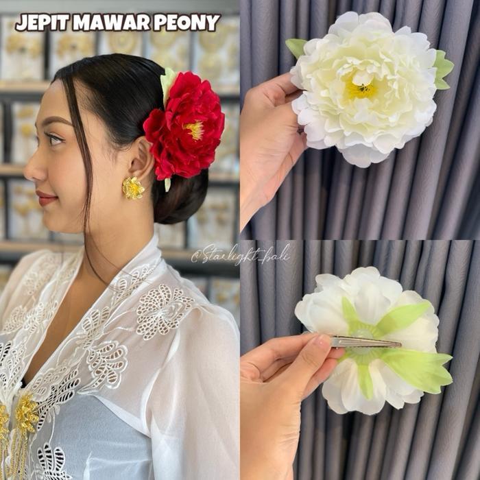 STARLIGHT BALI - Jepit Mawar Peony / Jepit Bebek / Aksesoris Wanita
