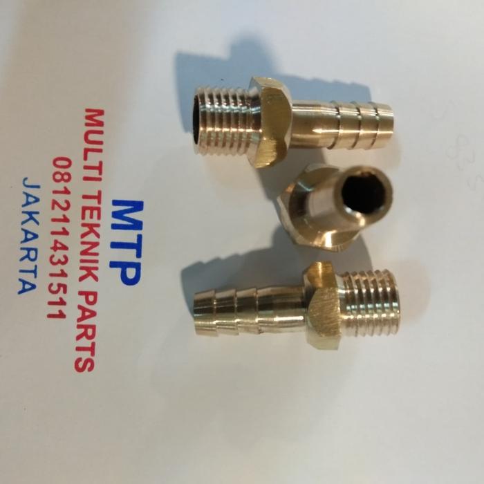 HOSE NEPEL / NEPPLE SELANG KUNINGAN 1" INCH
