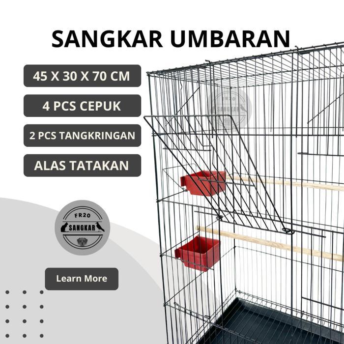 Kandang Sugar Glider Sangkar umbaran size M Jumbo besi lipat kandang burung Love Bird