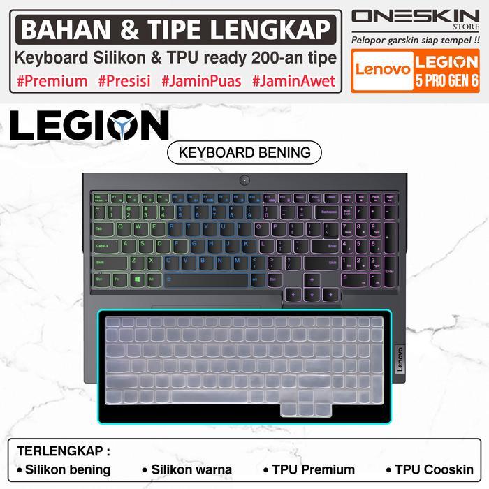 DISKON Pelindung Keyboard Protector Cover Kompatibel untuk Lenovo Legion 5 5i Pro-16 16ACH6H 16ITH6H