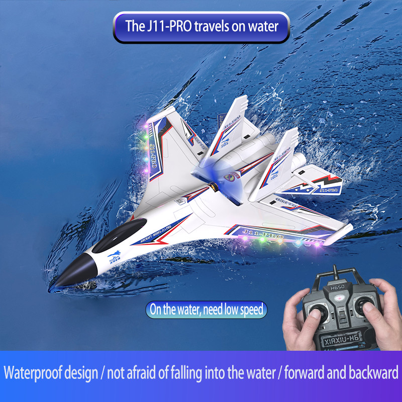 Rc Airplane Water Land And Air J11-Pro Remote Control Aircraft Brushless Motor Six-Channel