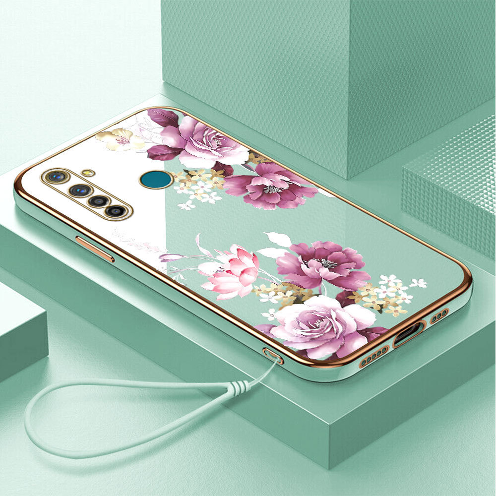 Casing Hp Untuk Realme 5 Pro Lokal Stock Lanyard Gratis Phone Case Softcase Kesing Cassing Soft Sofc