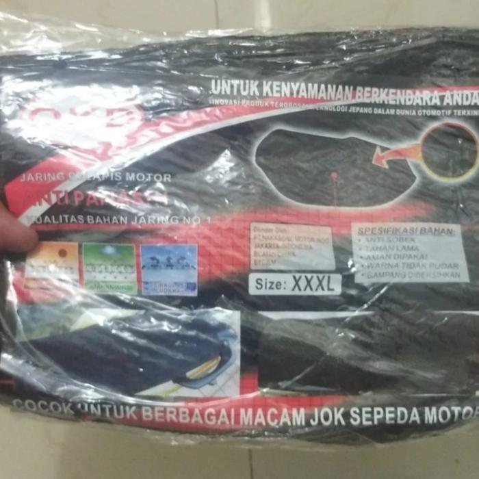 SARUNG JARING COVER PENUTUP JOK MOTOR UK XXL VARIO 150 160 JOK BESAR