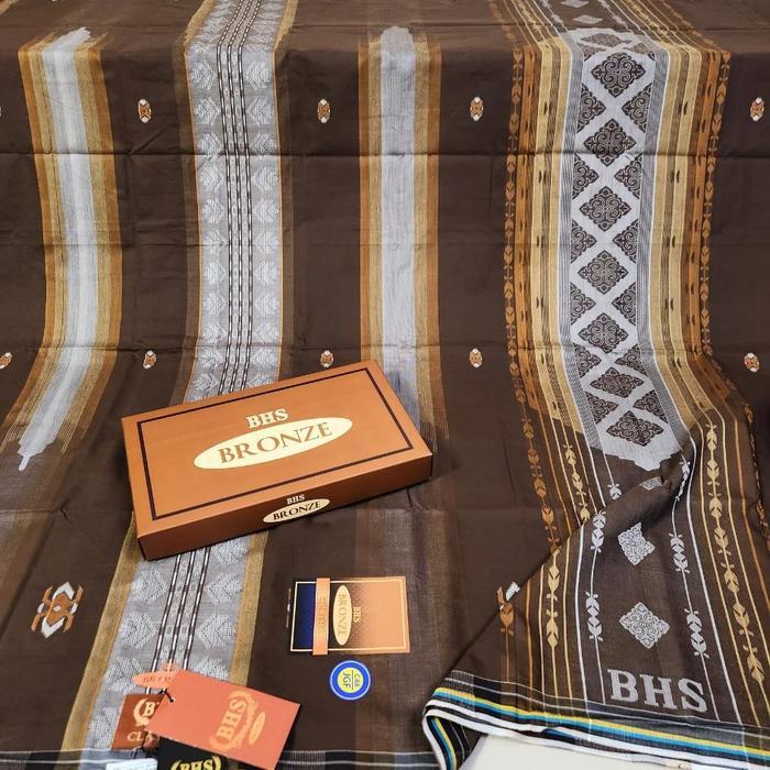 Sarung Bhs Classic Grade Bronze (Best Seller) Grade C Kelengkapan Hanya Box Sarung, Bahan Sutra