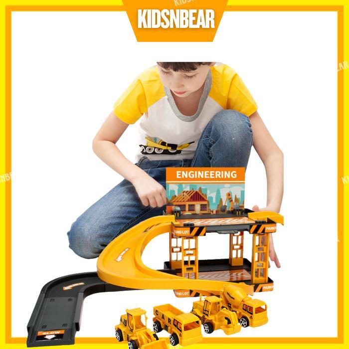 Mainan Anak Laki Laki Mainan Mobil Anak Laki Laki Mainan Truk Anak Laki Laki Parking Lot Rail Car