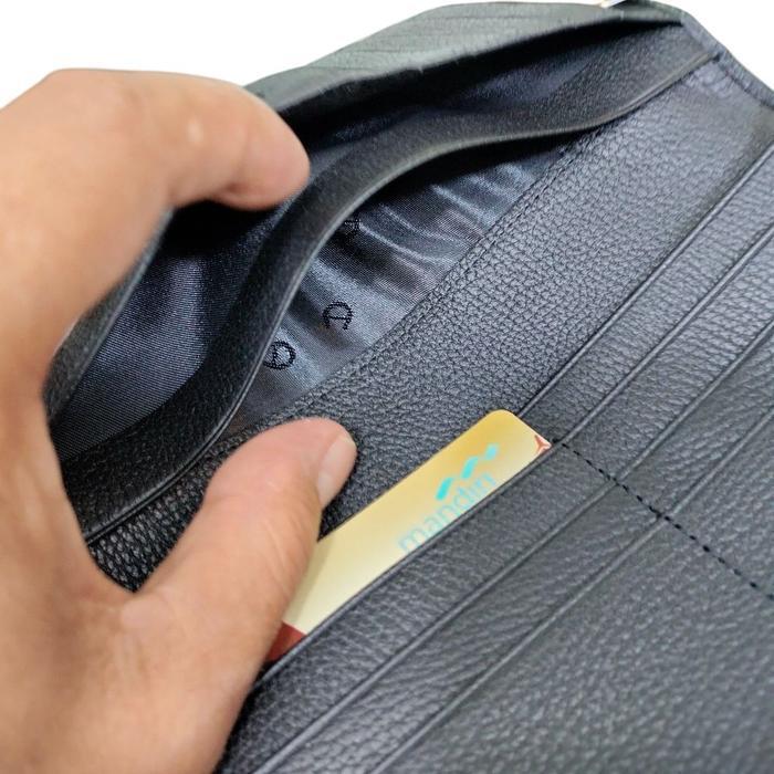 New Eigten Aigner Dompet Panjang Kulit Asli Original Impor To Pria Dan Wanita / Dompet Cowok Model