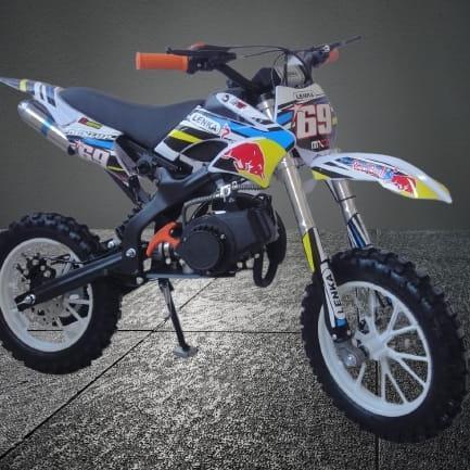 Motor bensin Mini Anak Trail Lenka MC 69 motor mini trail - Putih