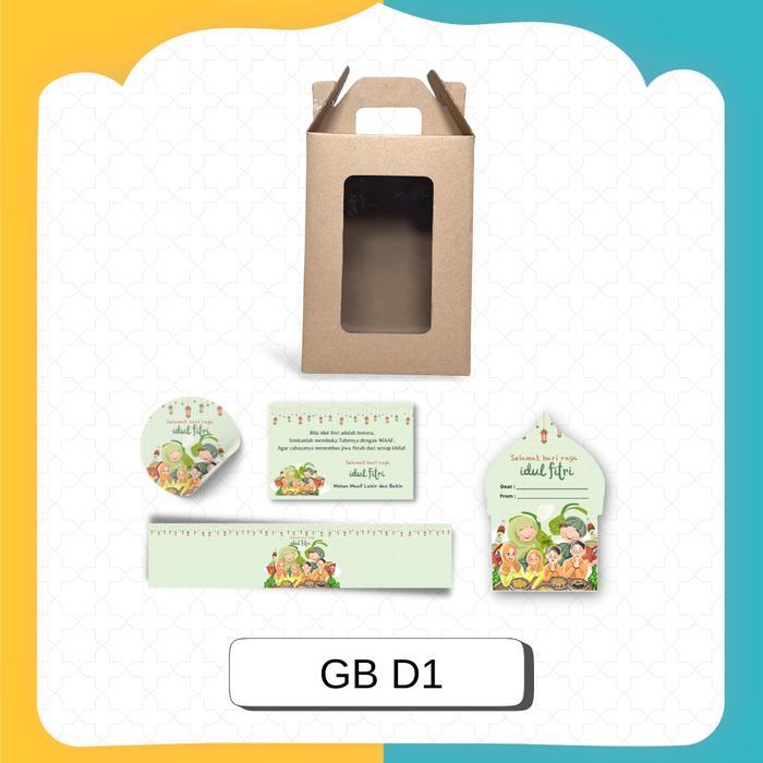 (Set) E-FLUTE/Gable Box 14X14X21 cm Box Toples Kue/ Toples 500gram Isi 3 / Dus jinjing/ Box tenteng