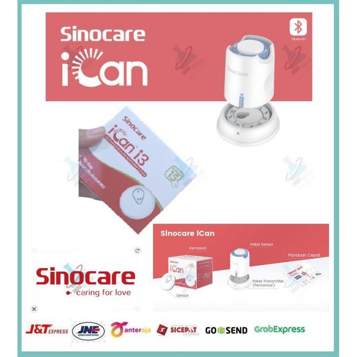 SINOCARE ICAN I 3 / ALAT CEK GULA DARAH TANPA TUSUK JARUM /CGM / 15 HARI BERKELANJUTAN