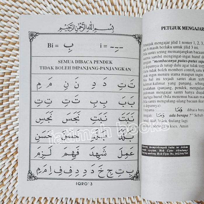 Buku Iqro Besar Original Ukuran A5 Iqro 1 - 6 Terbaik