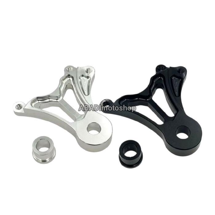 BREKET KALIPER CNC 2 PISTON BELAKANG NINJA R RR NINJA 150 SATRIA FU BELAKANG IMPORT CNC BREKET