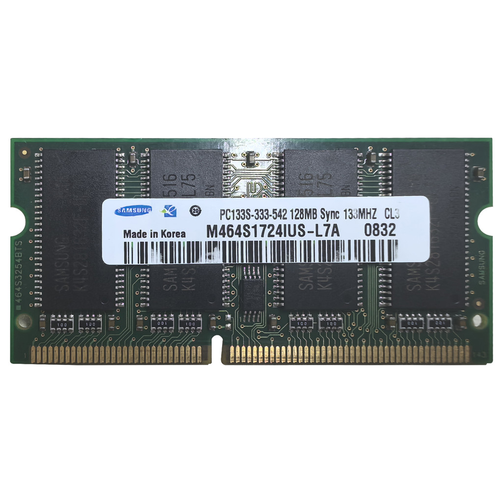 SAMSUNG DDR Ram PC133S 133MHZ Laptop Memory 128MB 256MB SODIMM Non-Parity Unbuffered SO-Dimm Memory