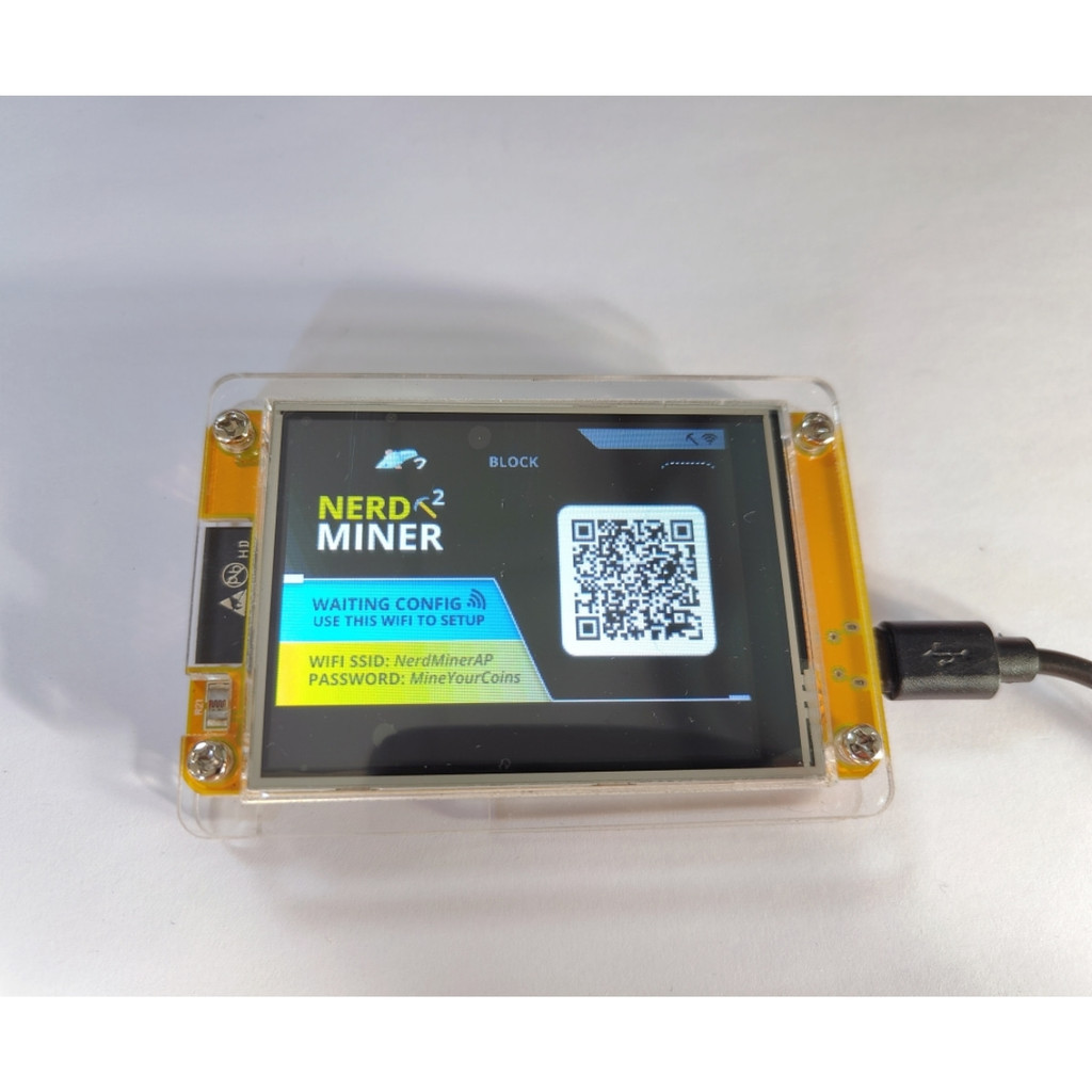 NerdMiner V2 Hashrate, Smart Display, Crypto Solo, Lottery, Nerd Miner, Bitcoin Miner
