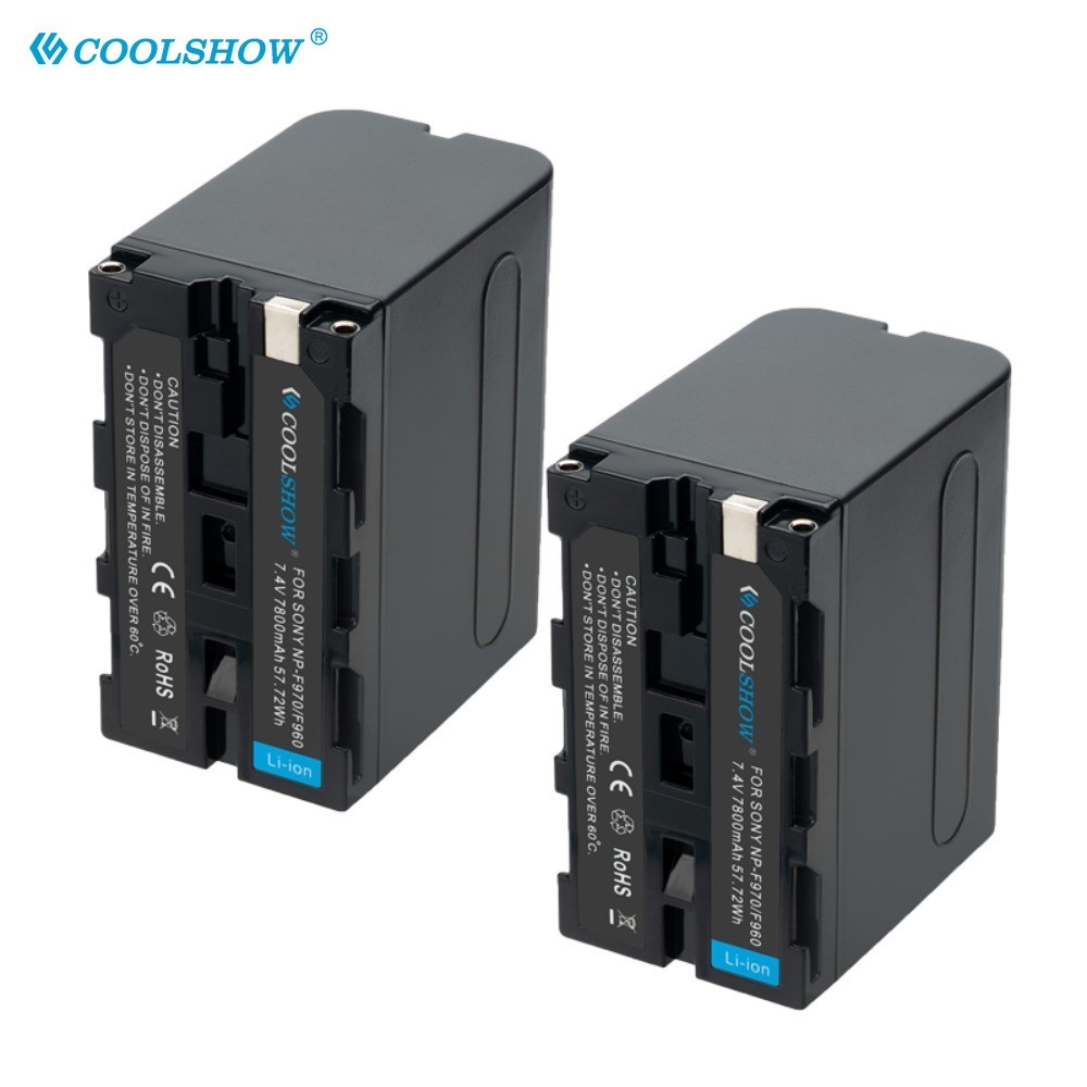 7800mah Battery NP-F970 NP F970 For Sony PLM-100 CCD-TRV35 MVC-FD91 MC1500C Photographic Lamp
