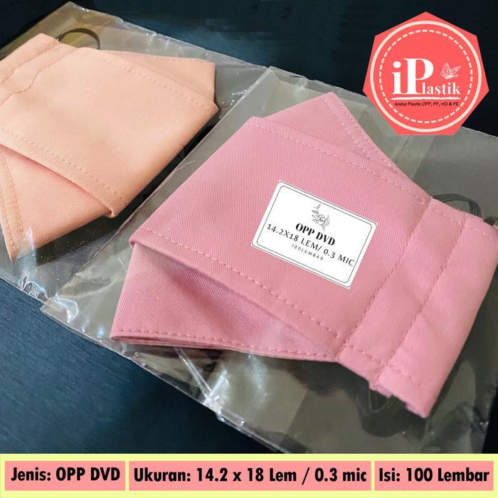 NEW Plastik OPP Lem DVD / Plastik Masker/ Plastik Roti Tipis 14,2 x 18+Lem