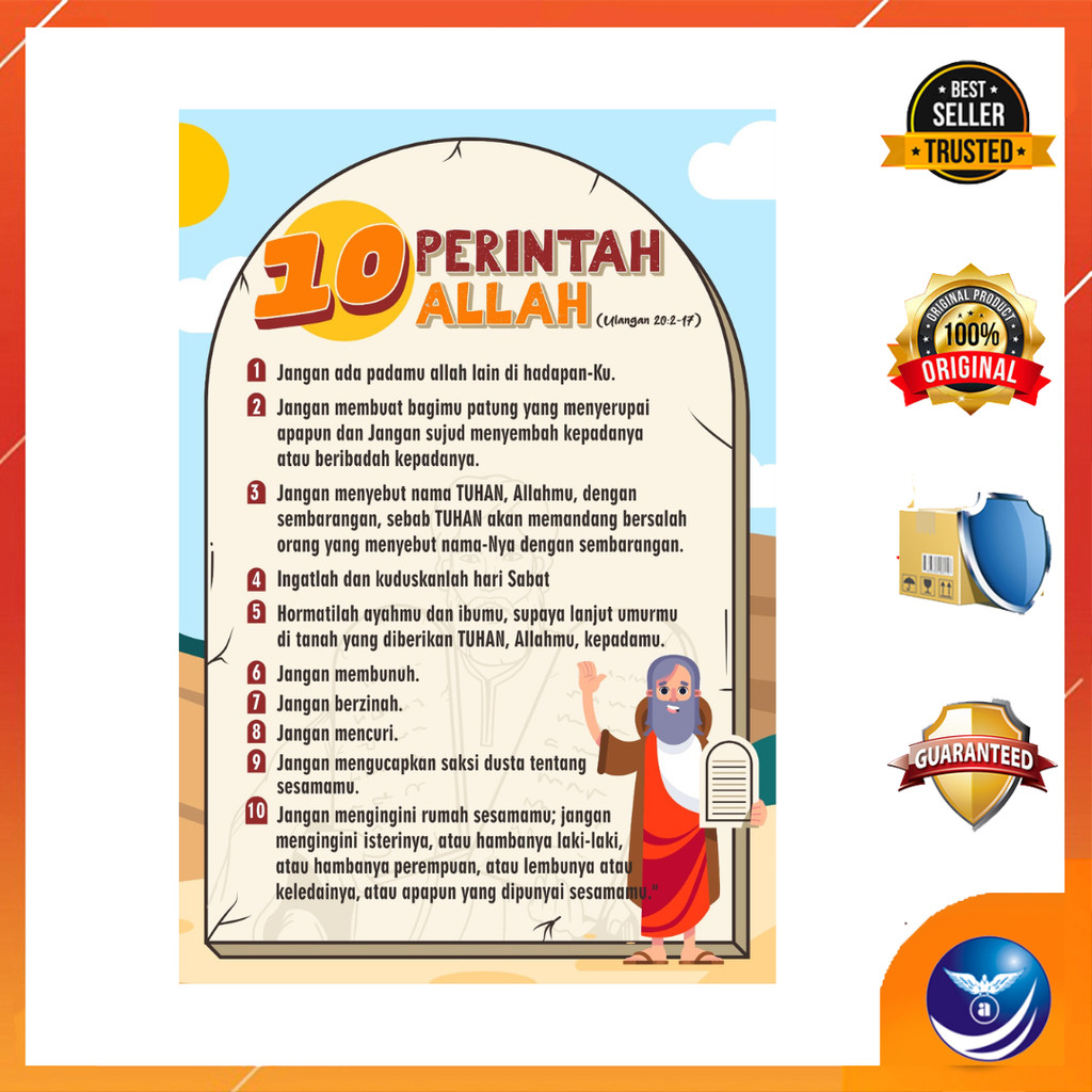 Poster 10 Perintah Allah