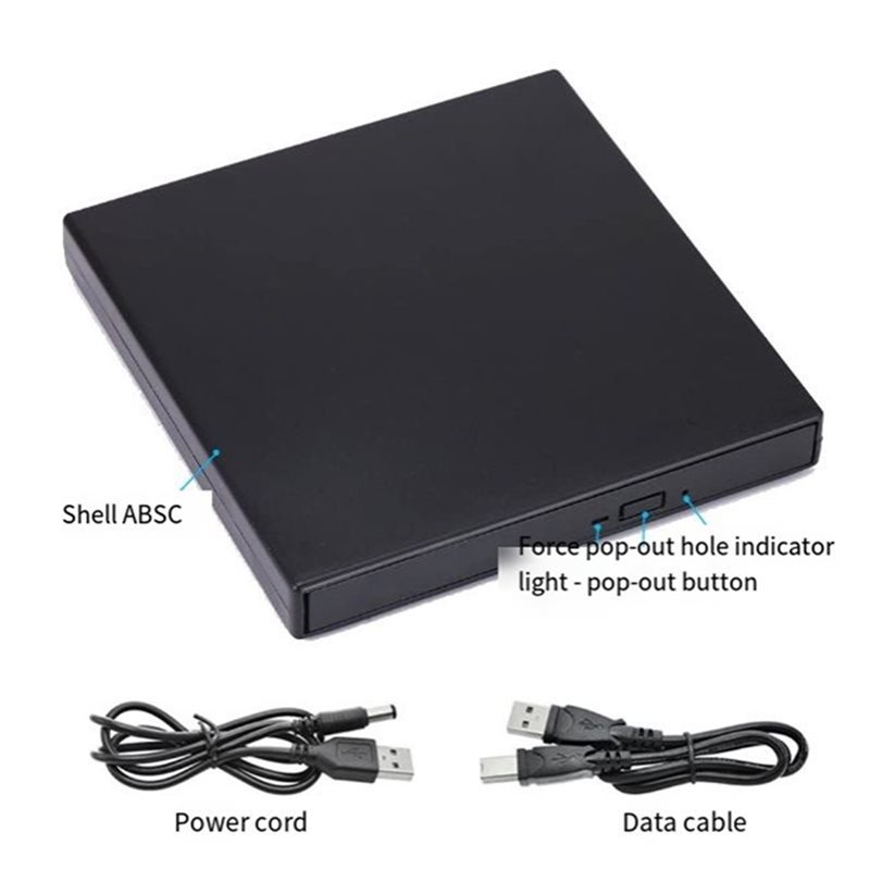 ??UBLICITY??SB 2.0 External Reader CD/DVD Drive USB External CD-ROM DVD-ROM Burner Disk Drive Player