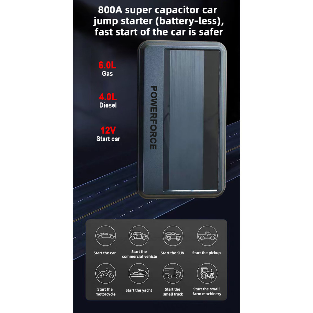 Batteryless Jump Starter Supercapacitor Factory Direct Super Capacitor Booster OEM Super Capacitor