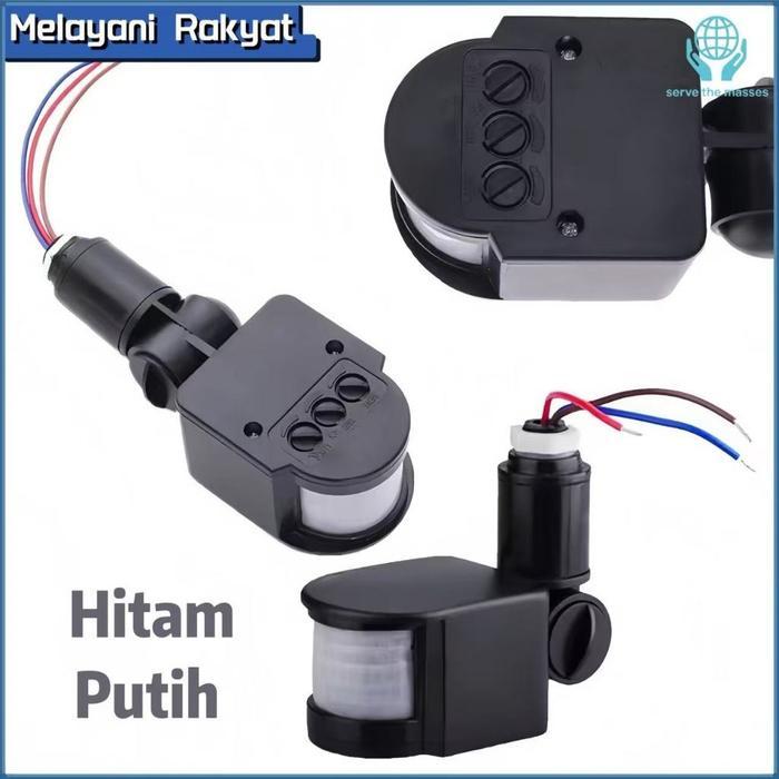 Ac110v-260v Sensor Gerak Inframerah/Saklar Otomatis Sensor Cahaya/Saklar Lampu Otomatis Sensor Gerak