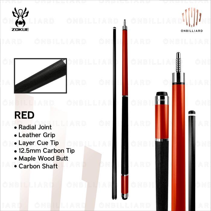 ZOKUE ELITE by KONLLEN Play Cue Stick Carbon Low Deflection Stik Billiard