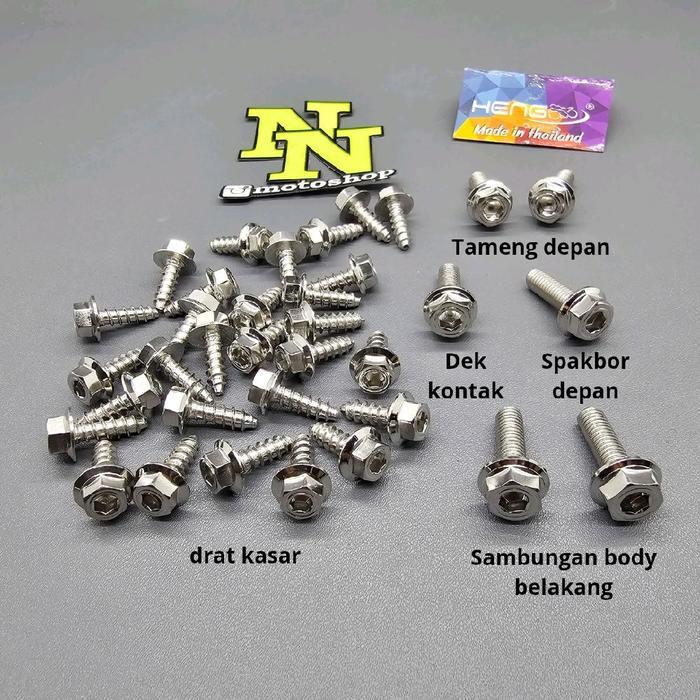 SET BAUT BODY MIO SPORTY SMILE PROBOLT STAINLESS THAILAND