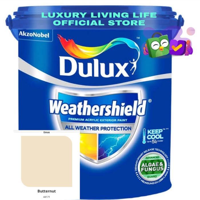 Dulux Weathershield Butternut 20L Pail Ready Mix Siap Pakai