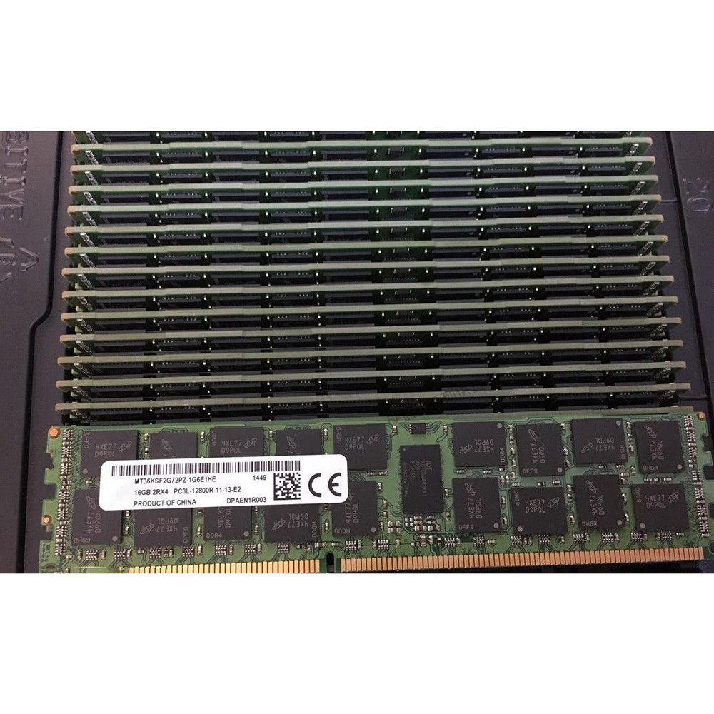 1PCS MT36KSF2G72PZ-1G6E1HE RAM 16GB 16G 2RX4 PC3L-12800R DDR3L 1600 Server Memory High Quality Fast