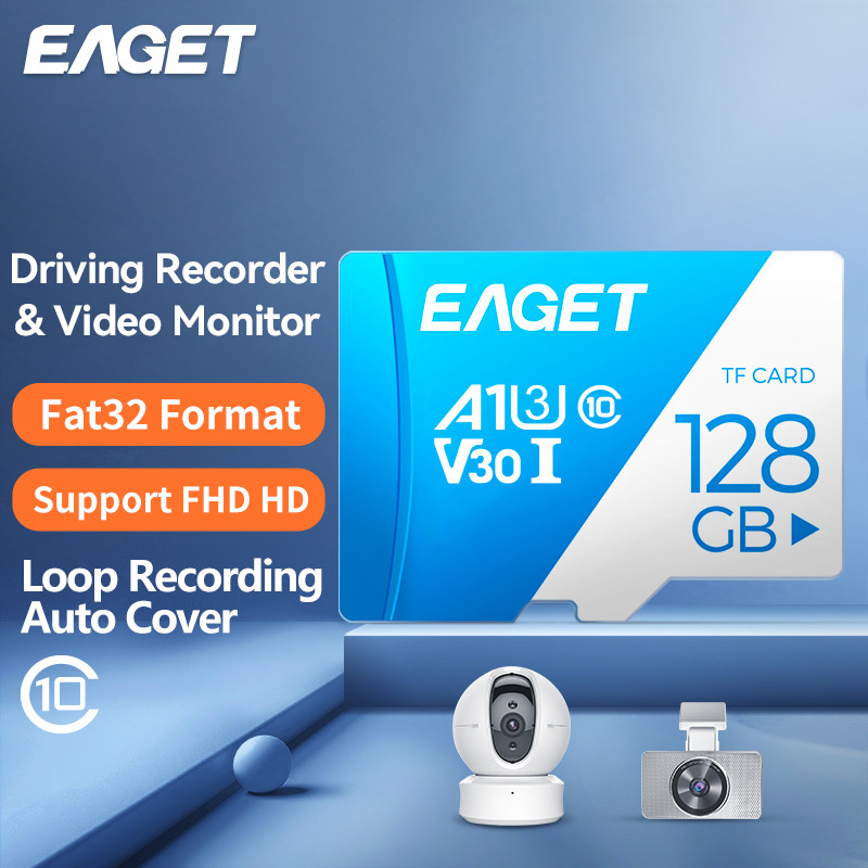 Eaget Memory SD Card 16GB 32GB 64GB 128GB SD Card SD/TF Flash Card U3 Class 10 256G Memory Card for