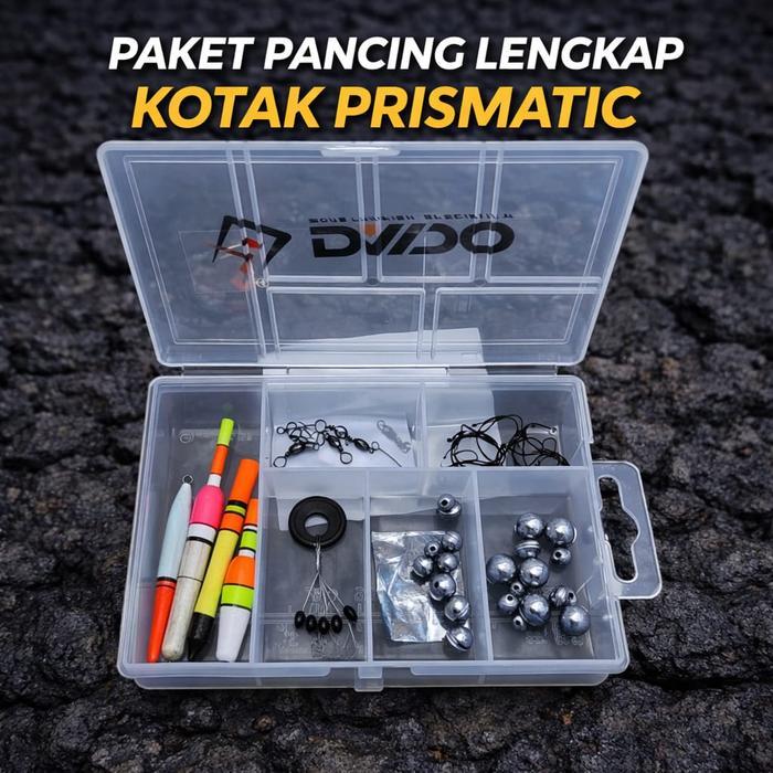 Paket Alat Pancing Kotak Prismatic Full Set Siap Pakai