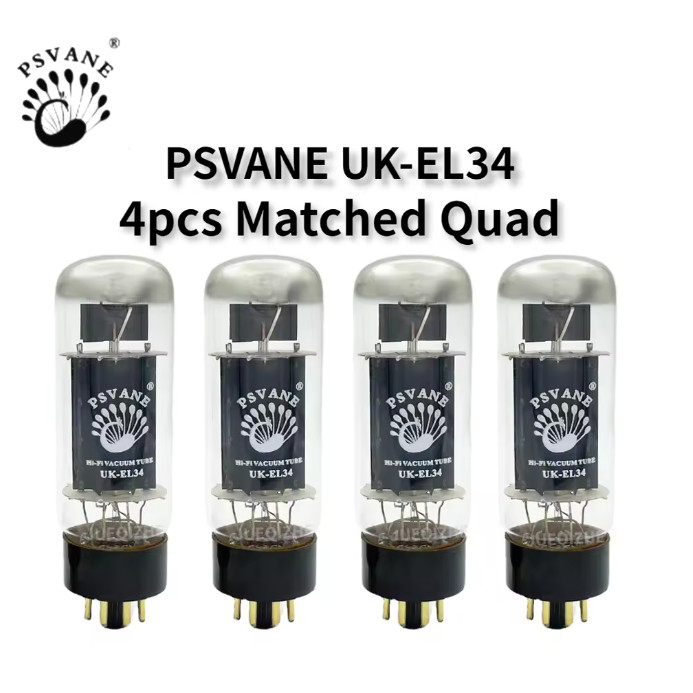 PSVANE UK-EL34 Vacuum Tube Upgrade EL34 EL34C 6CA7 6P3P 6L6 Electronic Precision Matching Amplifier