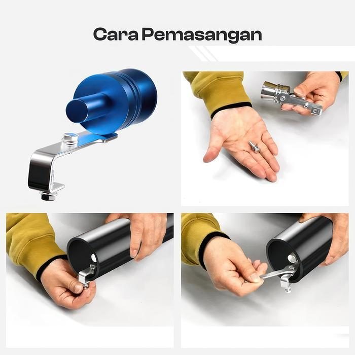"New" Penyiul Turbo Whistler Knalpot Mobil Motor Car Turbo Whistler Modifikasi Bahan Aluminium