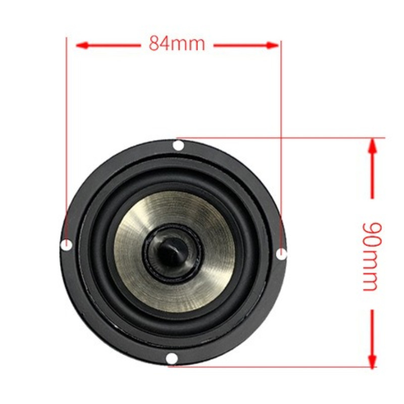 SOTAMIA 1PCS 3 Inch Round Speaker 4 Ohm 20 Watt Bookshelf Audio Bluetooth Computer Speaker Full