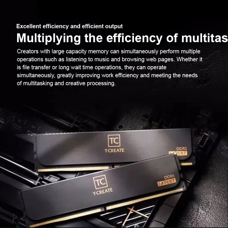 DDR5 RAM T-Create Expert (2x16GB) 6000MHz, 6400MHz Overclocking Desktop Memory Module Ram
