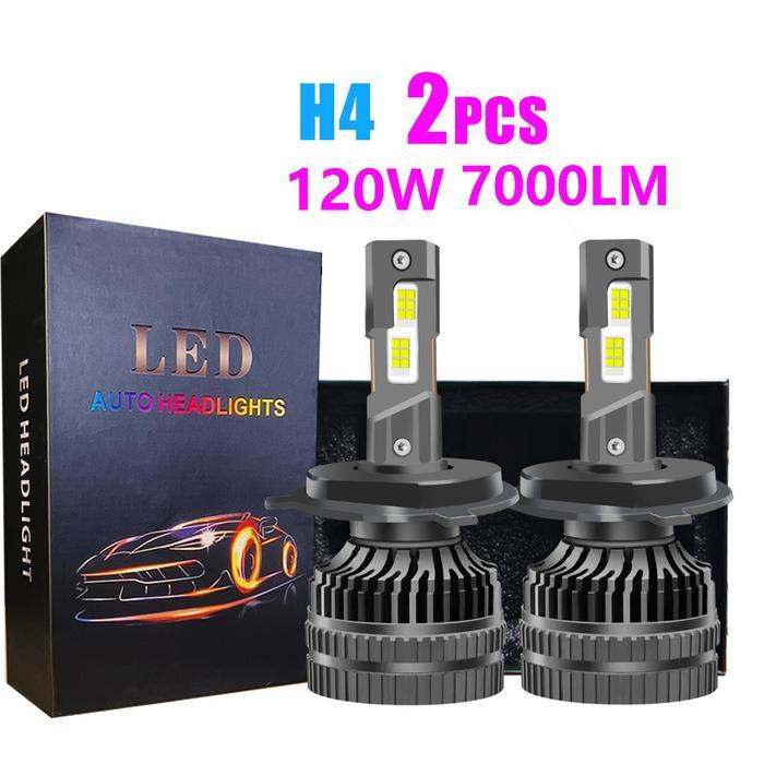 2Pcs Lampu Mobil Headlight LED H4 / H11 / HB3 / H27 / H3 / 9006 / H1 COB Cahaya Terang Tahan Lama