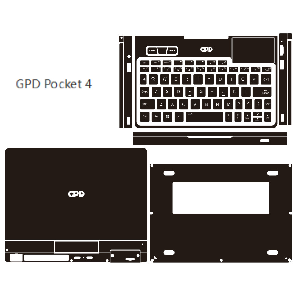 For GPD Pocket 4 2025 2024 8 inch GPD Pocket 3 2023 2022 Full Body Laptop Vinyl Decal Cover Sticker