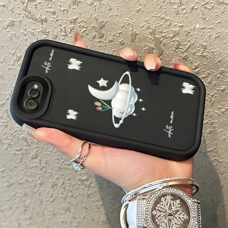 Casing Hp Realme C2 Realme C2s OPPO A1K Case Bulan Putih Kasing silikon Cesing murah Kesing Softcase