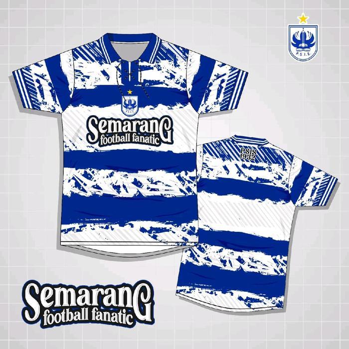Premium jersey retro psis kerah tali