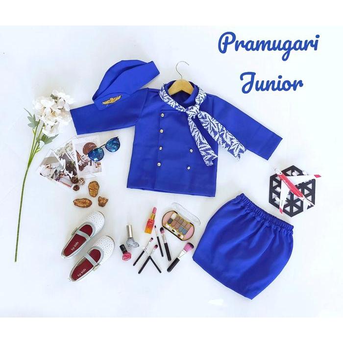 DISKON PRAMUGARI ANAK/ KOSTUM ANAK PEREMPUAN/ KOSTUM PEKERJA ANAK/ BAJU ANAK PEREMPUAN/ KOSTUM