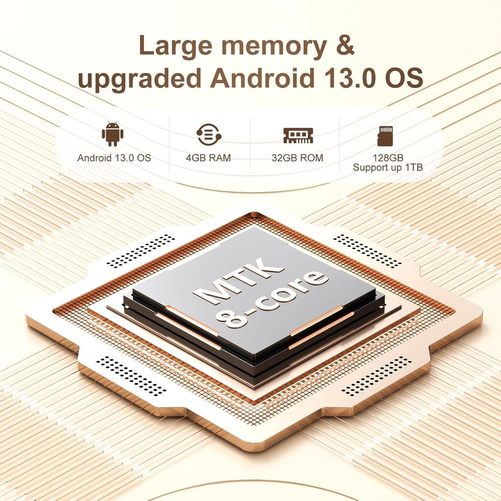 98GB MP3 player with Bluetooth and WiFi, 5-in Android 13 OS MP3 &MP4 player with Spotify, Pandora