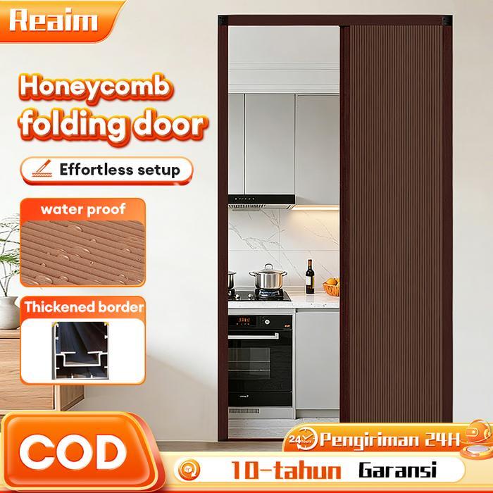 Reaim Pintu Lipat Sarang Lebah pintu kamar mandi tidur pintu geser sliding folding door pintu sekat