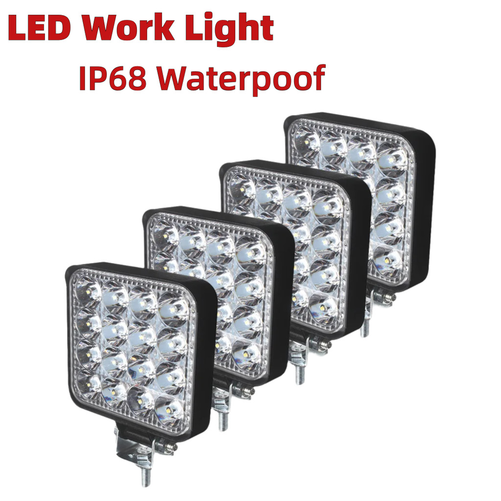 New Car Led light bar 48w Led bar 16barra Square Spotlight Off road LED work light 12V 24V 27W For