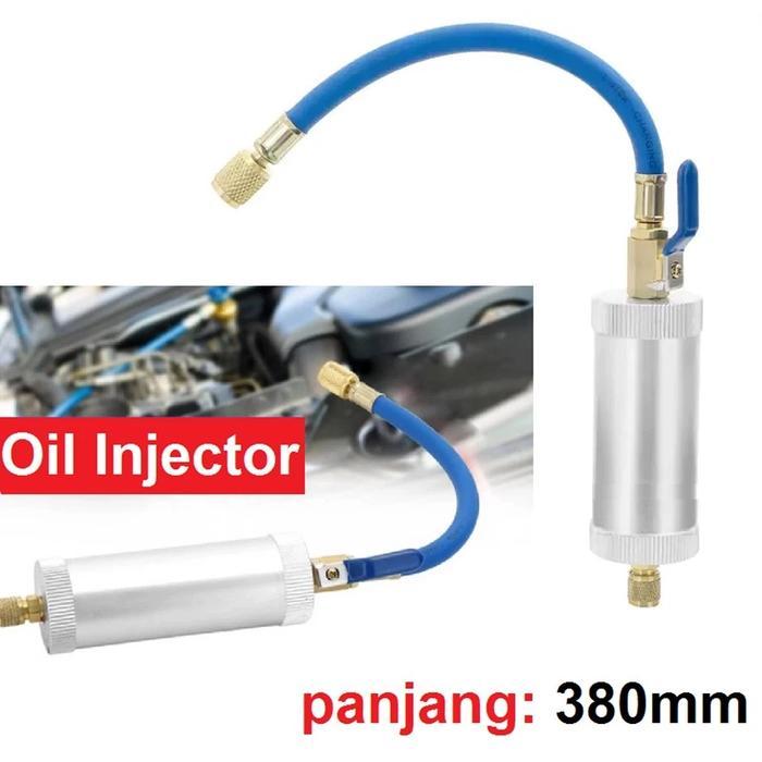 Alat Injeksi Injector Oli Freon Mobil AC R12 R134A 2 Ons 1/4 Tabung Pengisi Cairan Pendingin Cairan