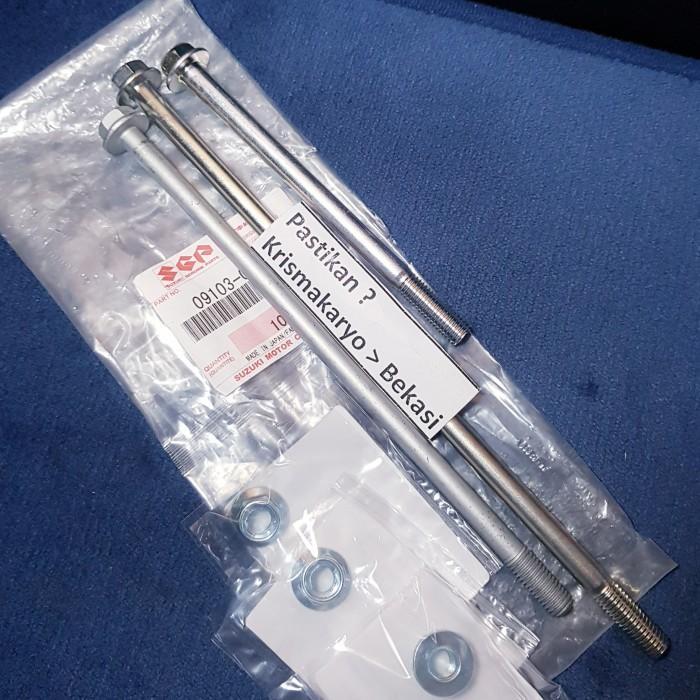 Baut Pegangan Mesin Satria 2 tak Hiu 2t Lumba Ori Monting 2tak Mounting Rangka Suzuki