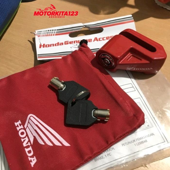 KUNCI GEMBOK CAKRAM DISC BRAKE LOCK KUNCI PENGAMAN ORI ORIGINAL AHM HONDA BISA UNTUK MOTOR YAMAHA