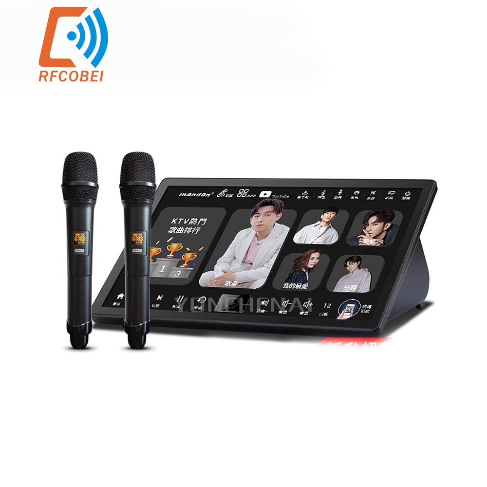 PROMO   Perfect  Portable Karaoke Player, 15.6 inch Capacitive Touch Screen, 4K Output, 500K Cloud S