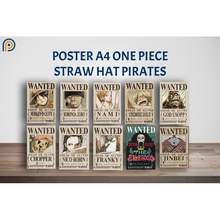 Poster Anime Bounty One Piece - Wanted Poster One Piece
